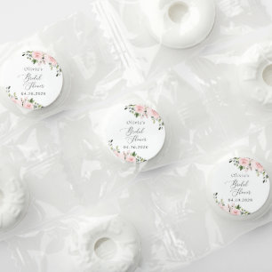 Blush Flowers, Pink Flowers, Boho, Bridal Shower Life Saver® Mints