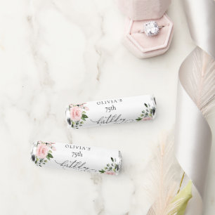 Blush Flowers, Pink Flowers, Greenery, Birthday Breath Savers® Mints