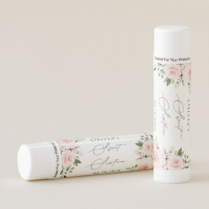Blush Flowers, Pink Flowers, Greenery, Sweet 16 Lip Balm