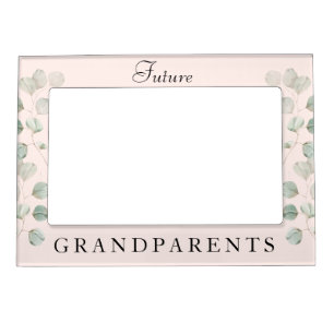 Blush Future Grandparents Pregnancy Reveal II Magnetic Frame