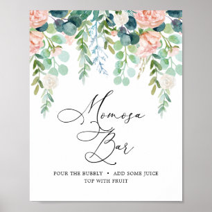 Blush Garden Baby Shower Mimosa Bar Sign