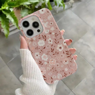 Blush Garden – Soft Pink Floral Pattern Phone Case