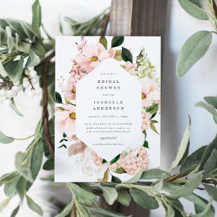 Blush Garden Spring Bridal Shower Invitation