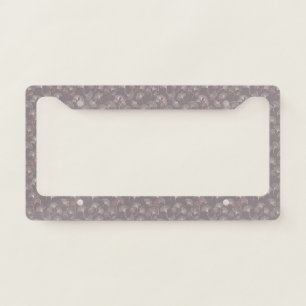 Blush Ginkgo Luxe – Gold Botanical on Black (6) License Plate Frame