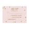 Blush gold confetti elegant wedding RSVP cards