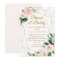 Blush Gold Floral Brunch And Bubbly Bridal Shower