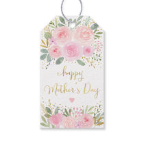 Blush Gold Floral Happy Mother's Day Gift Tags