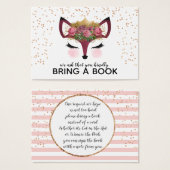 Blush & Gold Fox Princess Bring A Book (Front & Back)