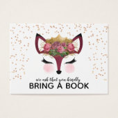 Blush & Gold Fox Princess Bring A Book (Front)