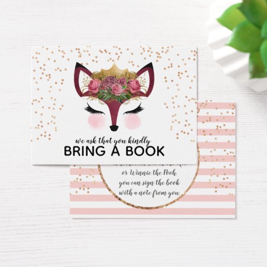 Blush & Gold Fox Princess Bring A Book (Desk)