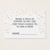 Blush & Gold Fox Princess Diaper Raffle (Back)