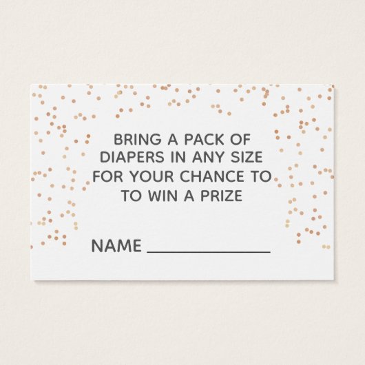 Blush & Gold Fox Princess Diaper Raffle (Back)