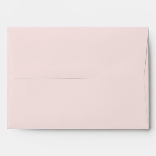 Blush Gold Greenery Succulent Dusty Blue Wedding Envelope | Zazzle
