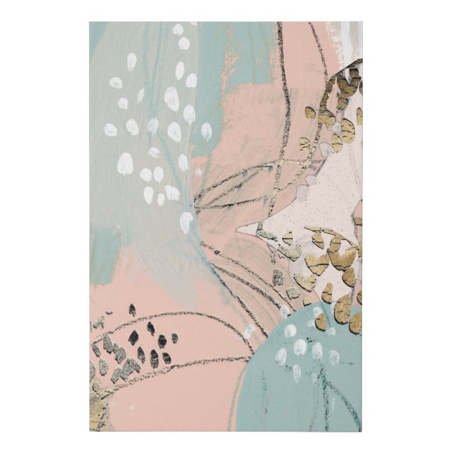Blush & Gold I Faux Canvas Print (Front)