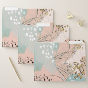 Blush & Gold I File Folder