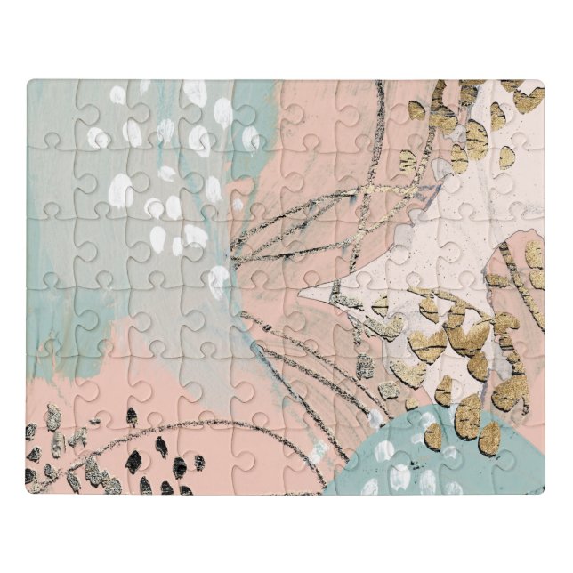 Blush & Gold I Jigsaw Puzzle (Puzzle Horizontal)