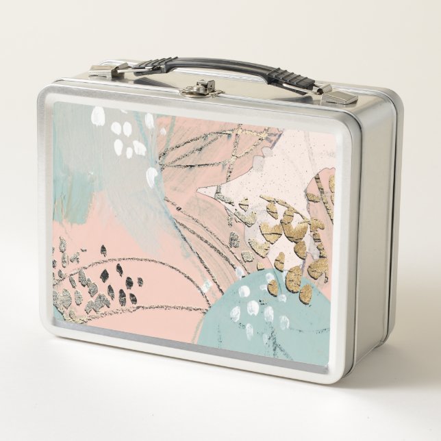 Blush & Gold I Metal Lunch Box (Front)