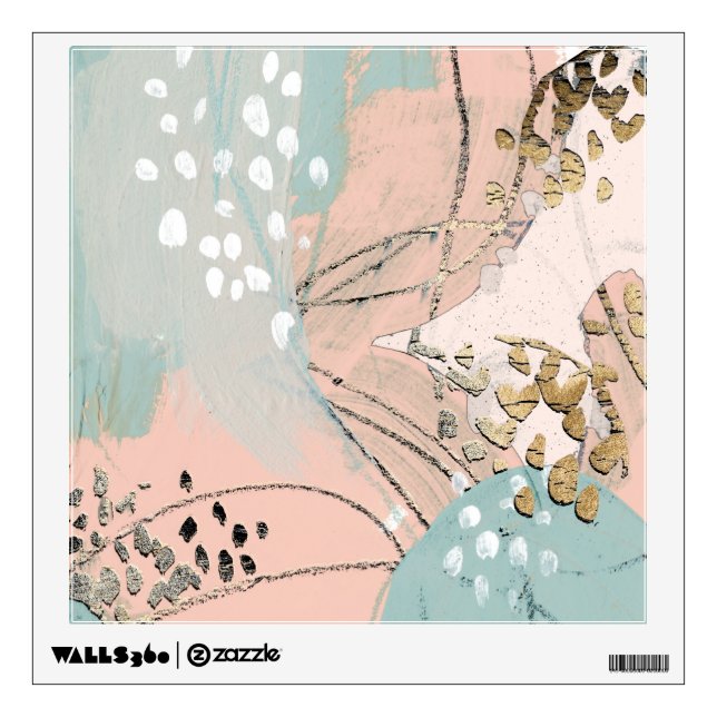 Blush & Gold I Wall Sticker (Front)