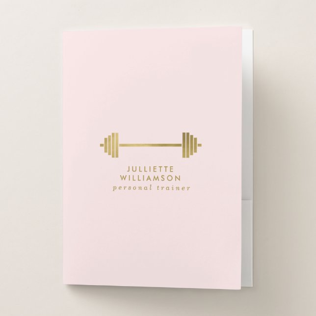 Blush & Gold Personal Trainer Presentation (Front)