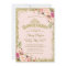 Blush Gold Pink Floral Quinceanera 15th Birthday