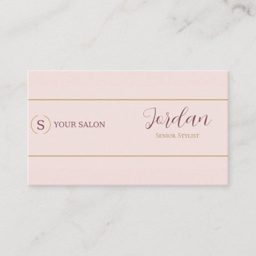 Salon Stylist Logo Business Card