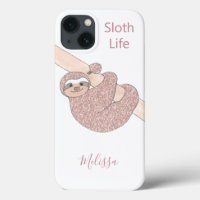 Blush Gold Sloth Life Personalized