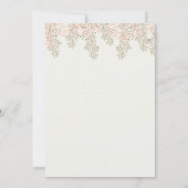 blush gold watercolor floral wedding invitations (Back)