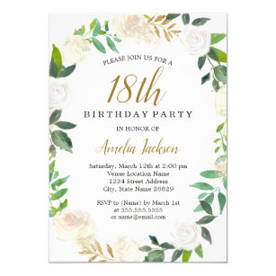 18th Birthday Invitations Zazzle