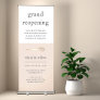 Blush & Gold Whisk Bakery Business Reopening Retractable Banner