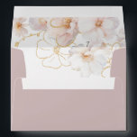 Blush Gold Wildflowers Elegant Dusty Pink Wedding  Envelope<br><div class="desc">Blush Gold Wildflowers Elegant Dusty Pink Wedding Envelope

See matching collection in Niche and Nest Store</div>
