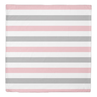 Blush + Gray Duvet Cover