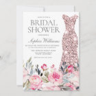 Blush & Greenery Wedding Dress Gown Bridal Shower