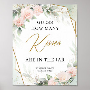 Blush Guess how many kisses are in the jar Poster