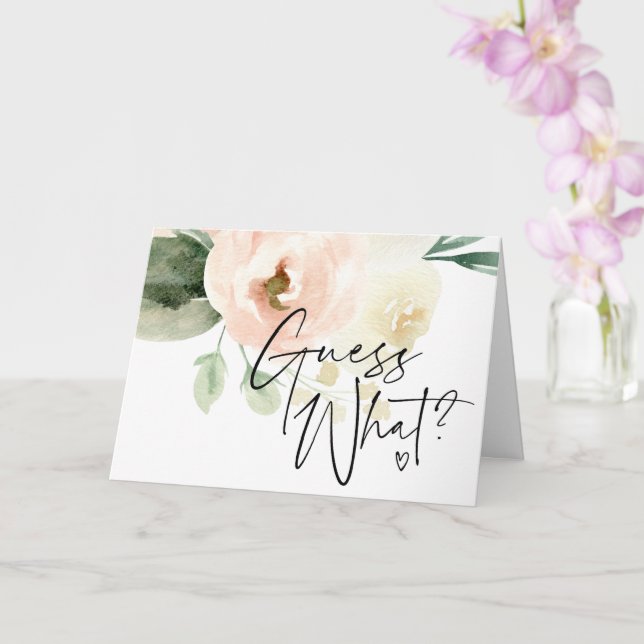 Blush Guess What Pregnancy Announcement Reveal (Orchid)