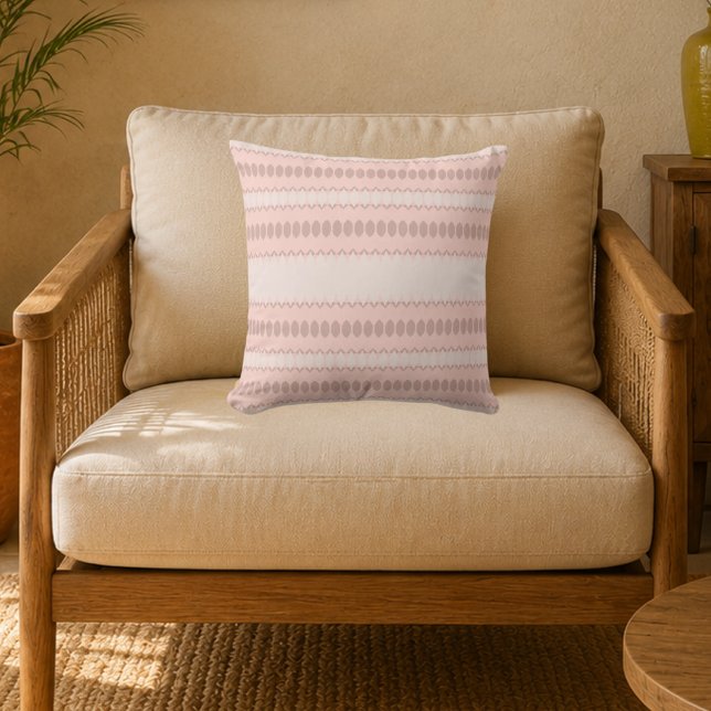 Blush Harmony Throw Pillow (Creator Uploaded)