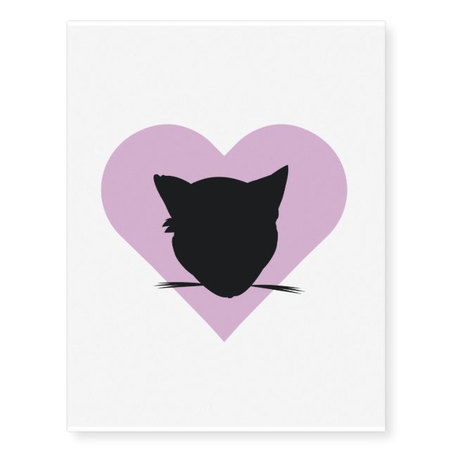 blush&heart Silhouette Temporary Tattoo (Front)