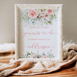 Blush help the Busy parents Address an Envelope Poster