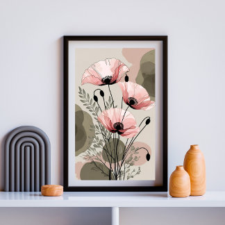 Blush & Ink Poster