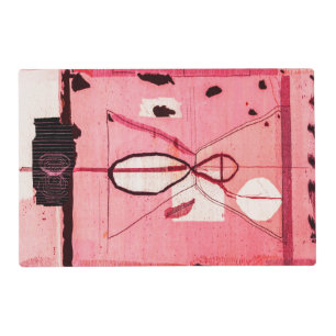 Blush Kilim: Pink Moroccan Heritage Art Placemat