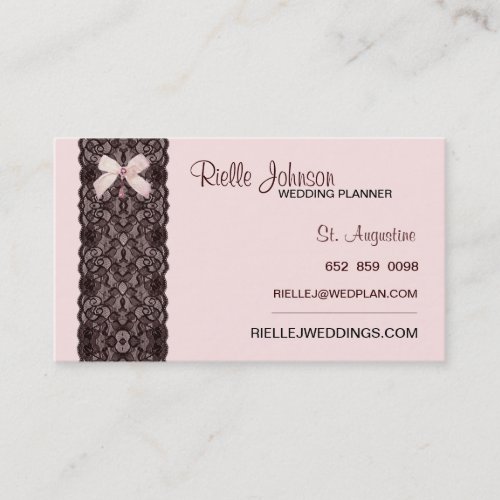 Blush Lace Business Card
