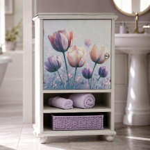Blush Lavender Tulip Bloom Decoupage