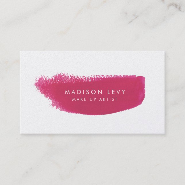Blush Lipstick Make Up Swatch Artist Cards (Front)