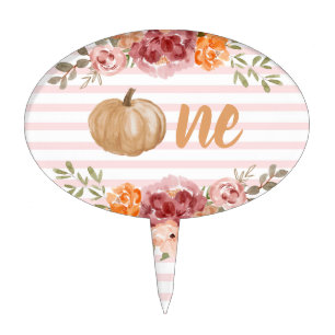 Blush Little Pumpkin One Cake Topper