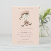 Blush Little Sailor Nautical Baby Shower Invite (Standing Front)