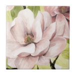 Blush Magnolia Flowers Ceramic Tile<br><div class="desc">Blush Magnolia II by Grace Popp. Features a close-up of pinkish flowers in bloom.</div>