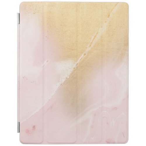 Blush Marble Faux Gold iPad Smart Cover