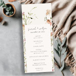 Blush Meadow Watercolor Floral Wedding Program<br><div class="desc">Soft Blush Meadow Watercolor Floral Theme Collection.- it's an elegant script watercolor Illustration of soft delicate meadow flowers perfect for your summer spring and country wedding & parties. It’s very easy to customize,  with your personal details. If you need any other matching product or customization,  kindly message via Zazzle.</div>