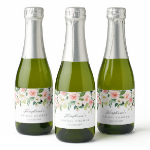 Blush Mini Sparkling Wine Bottle Labels