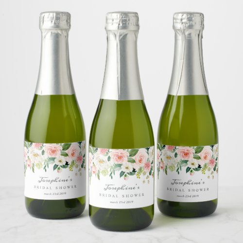 Blush Mini Sparkling Wine Bottle Labels