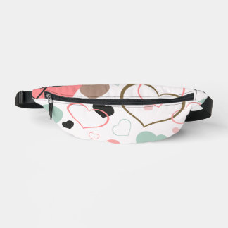 Blush Mint Hearts Fanny Pack